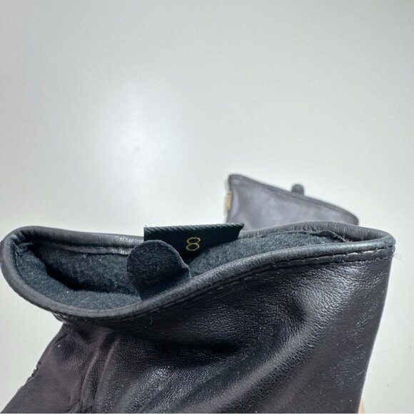 Auclair Womens Size 8 Leather Black Light Weight Driving Gloves - Picture 11 of 11